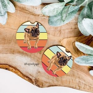 French Bulldog Coaster Set | Car Accessories